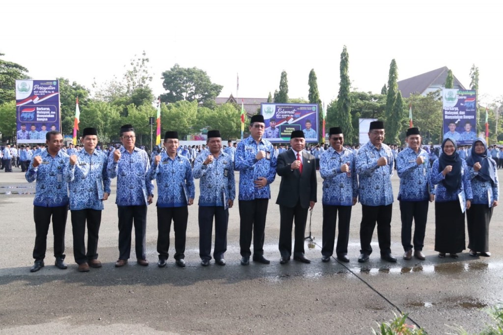 Peringati HUT KORPRI Ke-48, Pemprov Gelar Apel Gabungan