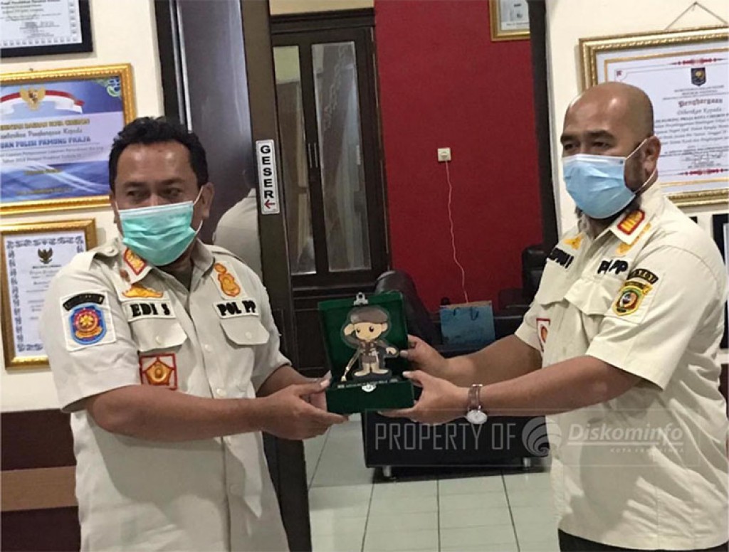 Satpol PP Samarinda Konsultasi Teknis Pelaksanaan Linmas ke Jabar