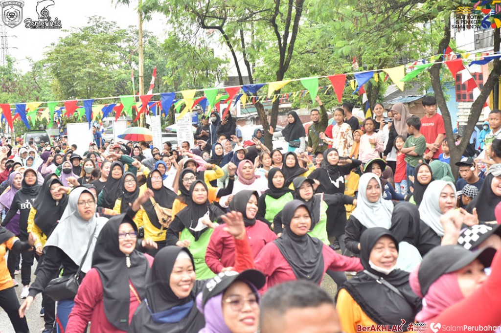 Sedot Animo Warga, Jalan Sehat HUT Kota Samarinda di 59 Kelurahan Berlangsung Spektakuler