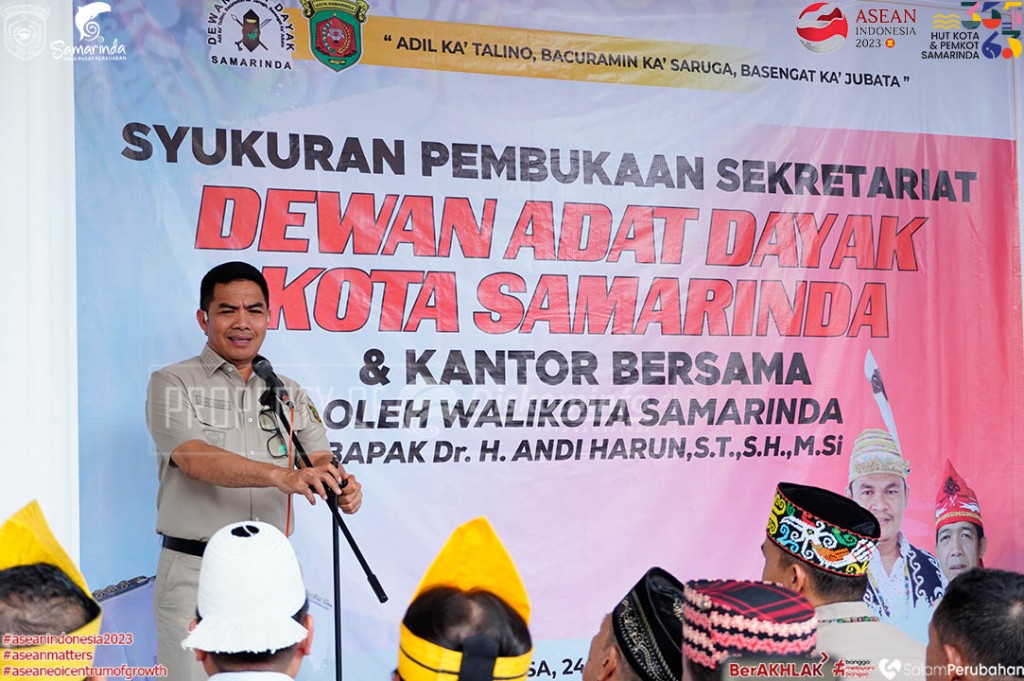 Andi Harun Resmikan Sekretariat Dewan Adat Dayak Kota Samarinda