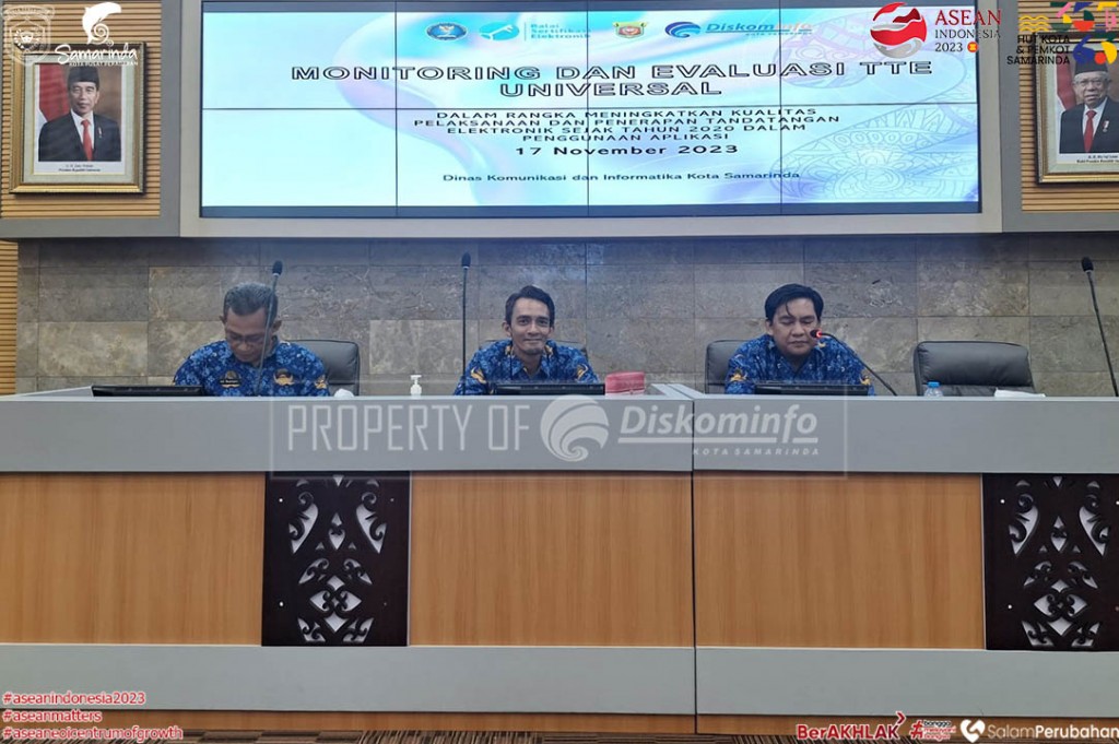 Diskominfo Samarinda Monev Pelaksanaan TTE di Semua OPD
