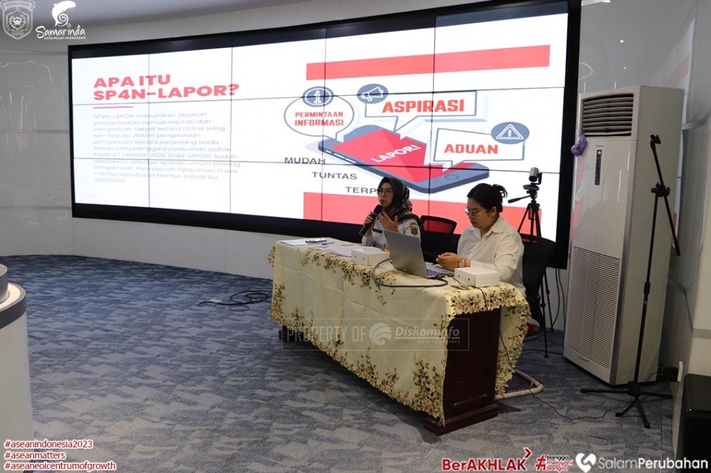 Pelatihan Pengelola Pengaduan SP4N-LAPOR! Bagi Pejabat Pelaksana dan Admin Kelurahan serta Puskesmas di Kota Samarinda