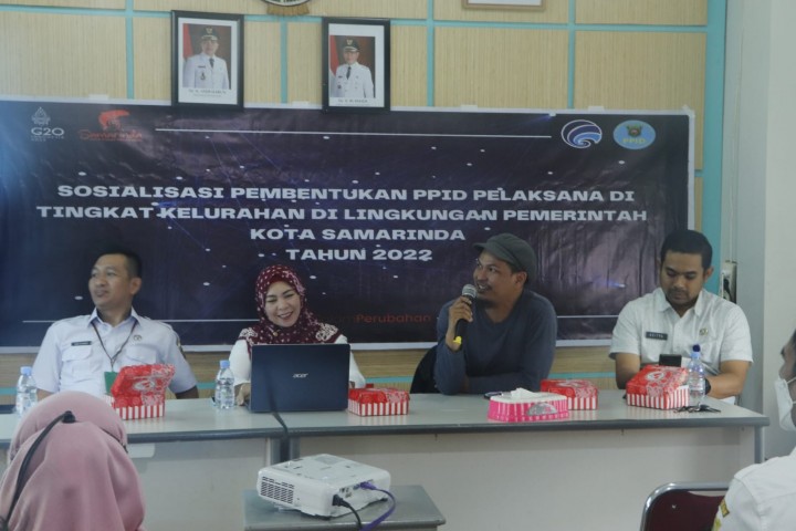 Sosialisasi Pembentukan PPID Pelaksana Tingkat Kelurahan di Kecamatan Sungai Kunjang